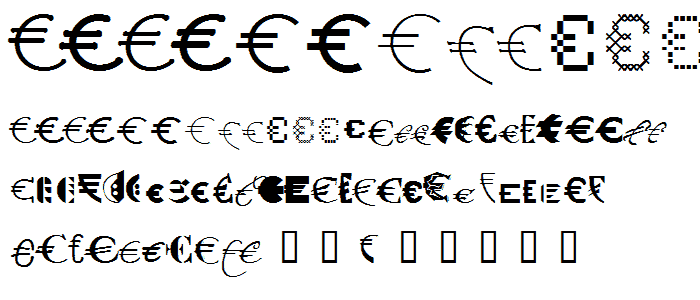 P22 Euros font